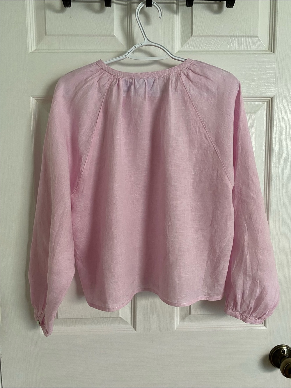 Cynthia Rowley 100% Linen Light Pink Blouse – Size M - Picture 4 of 4